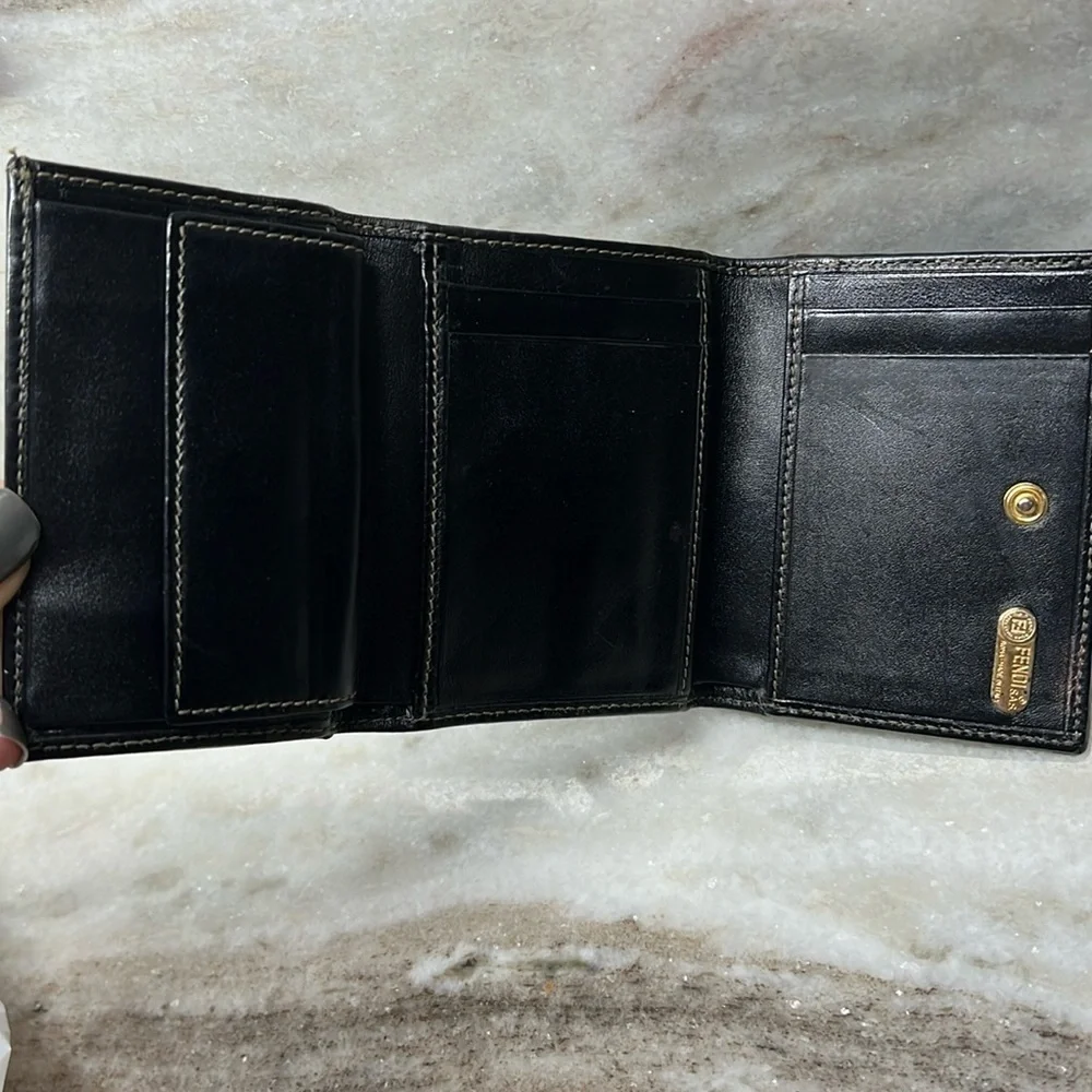 Fendi vintage, authentic trifold, wallet